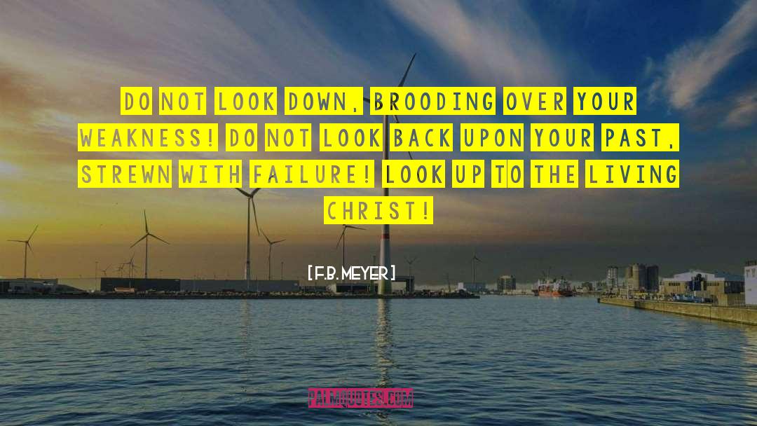 F.B. Meyer Quotes: Do not look down, brooding