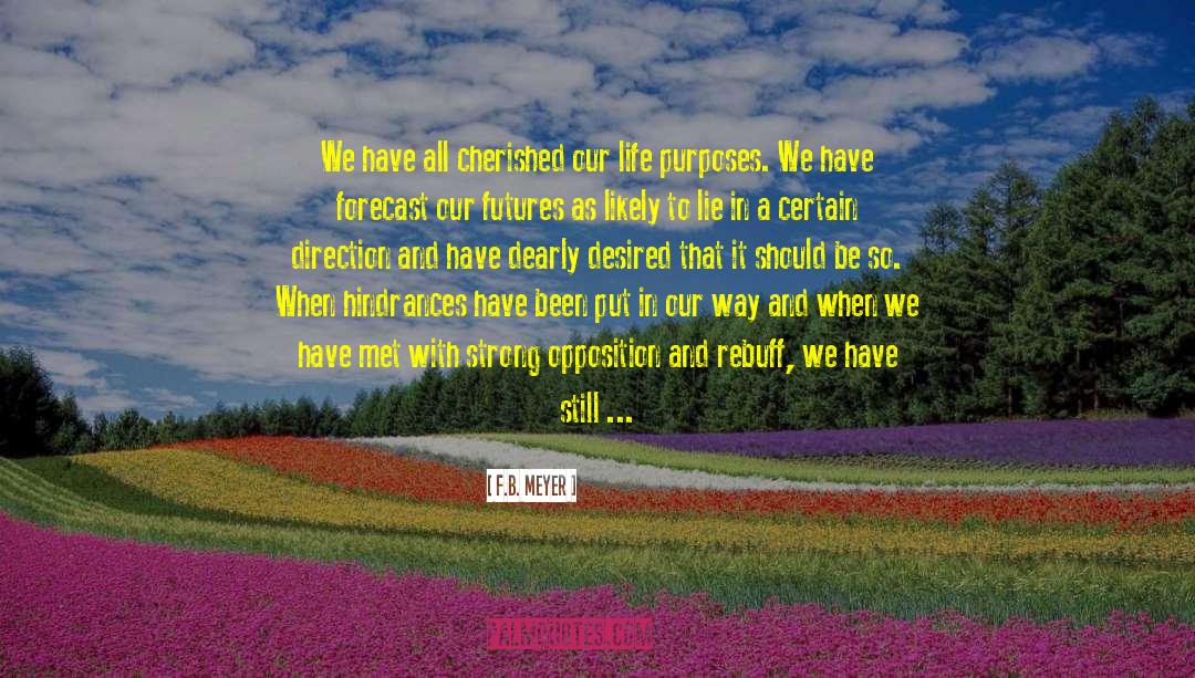 F.B. Meyer Quotes: We have all cherished our