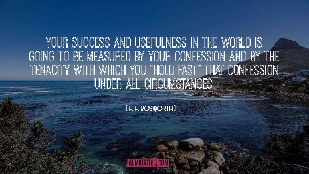 F. F. Bosworth Quotes: Your success and usefulness in