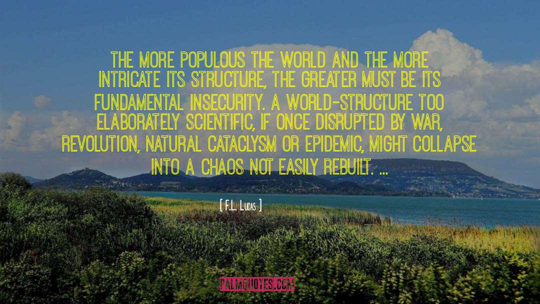 F.L. Lucas Quotes: The more populous the world