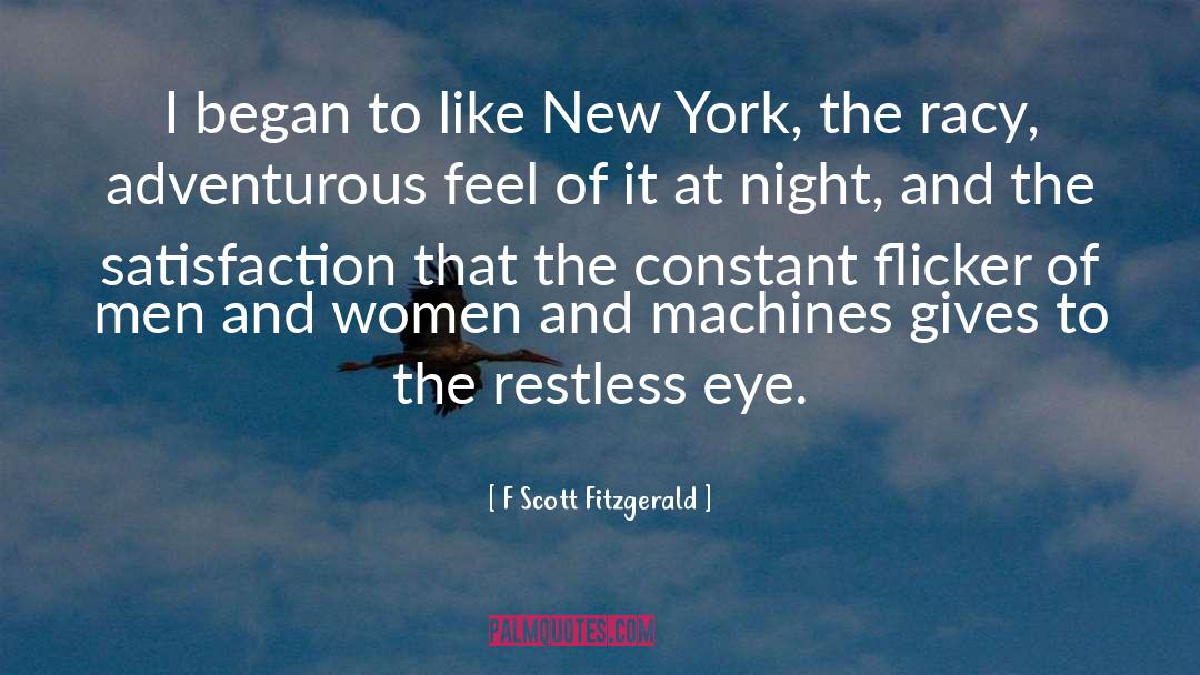 F Scott Fitzgerald Quotes: I began to like New