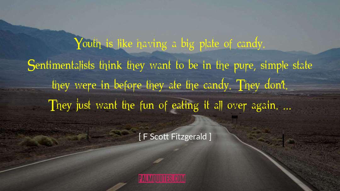 F Scott Fitzgerald Quotes: Youth is like having a