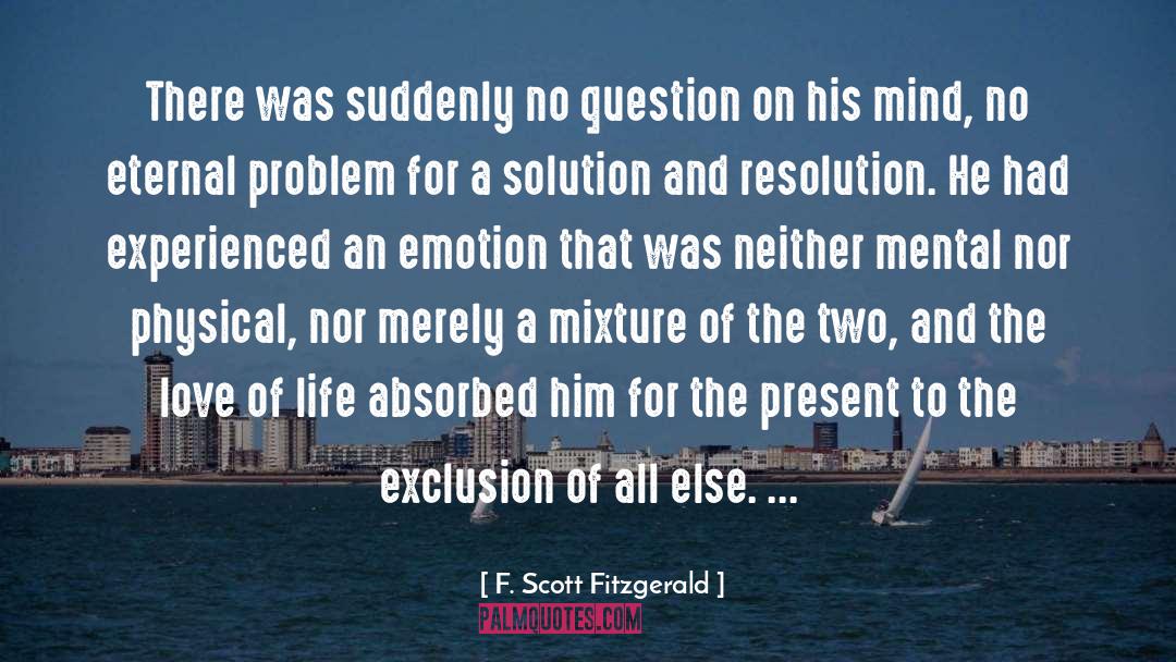 F Scott Fitzgerald Quotes: There was suddenly no question