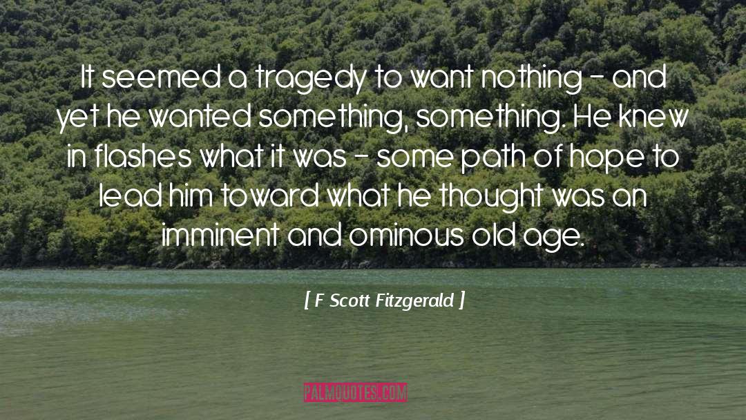 F Scott Fitzgerald Quotes: It seemed a tragedy to