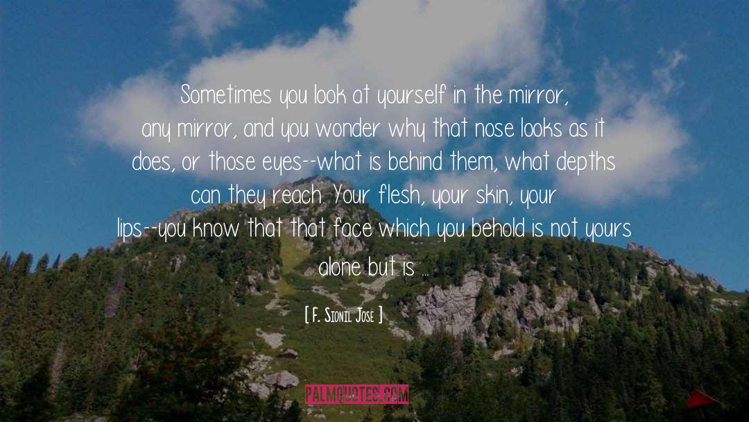 F. Sionil Jose Quotes: Sometimes you look at yourself