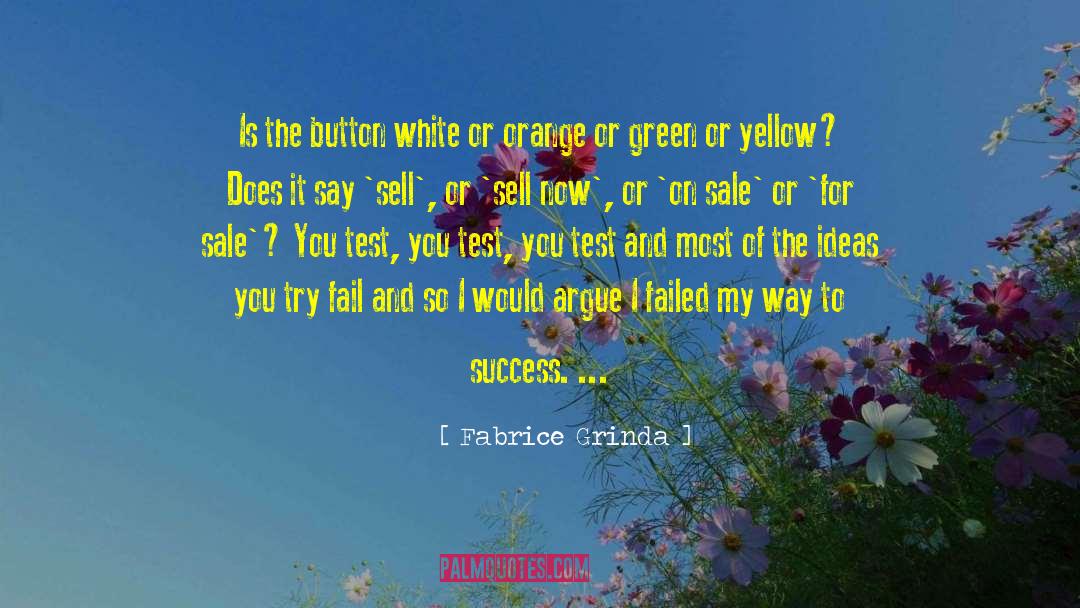 Fabrice Grinda Quotes: Is the button white or