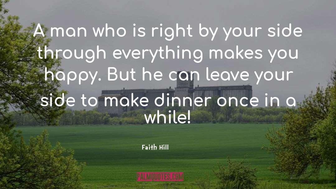 Faith Hill Quotes: A man who is right