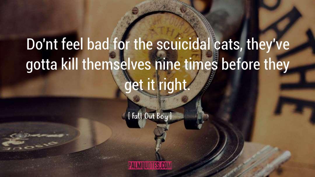 Fall Out Boy Quotes: Do'nt feel bad for the