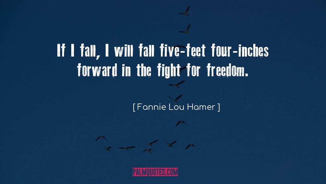 Fannie Lou Hamer Quotes: If I fall, I will