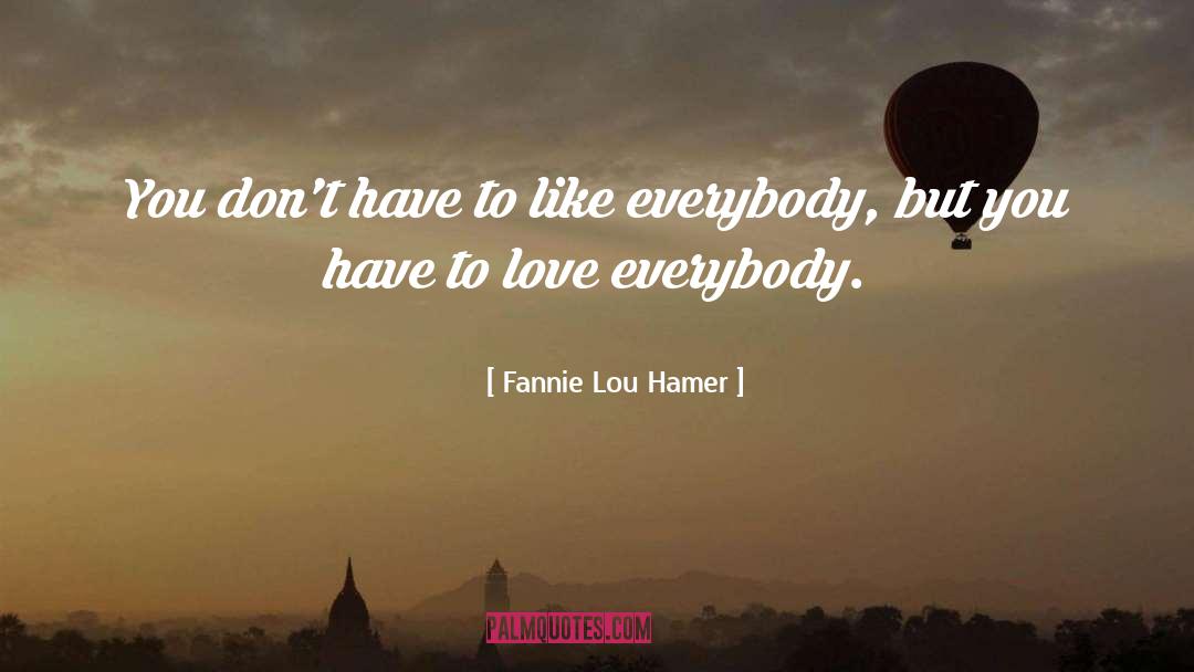 Fannie Lou Hamer Quotes: You don't have to like