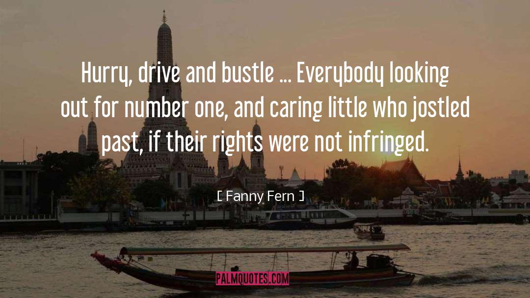 Fanny Fern Quotes: Hurry, drive and bustle ...