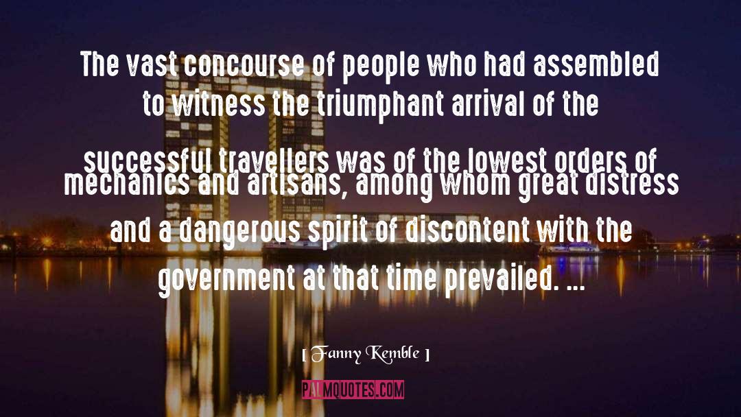 Fanny Kemble Quotes: The vast concourse of people