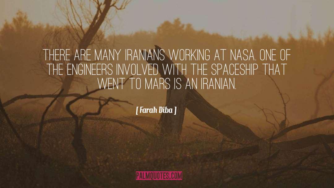 Farah Diba Quotes: There are many Iranians working