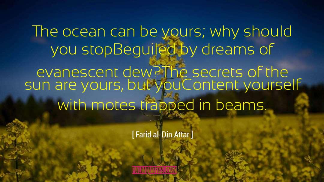 Farid Al-Din Attar Quotes: The ocean can be yours;