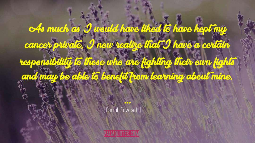 Farrah Fawcett Quotes: As much as I would