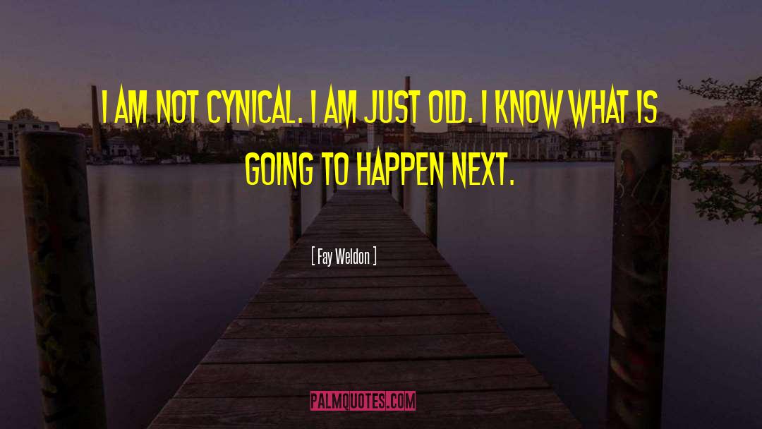 Fay Weldon Quotes: I am not cynical. I