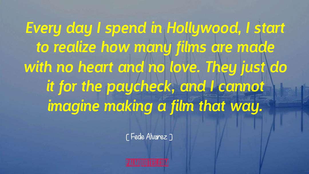 Fede Alvarez Quotes: Every day I spend in