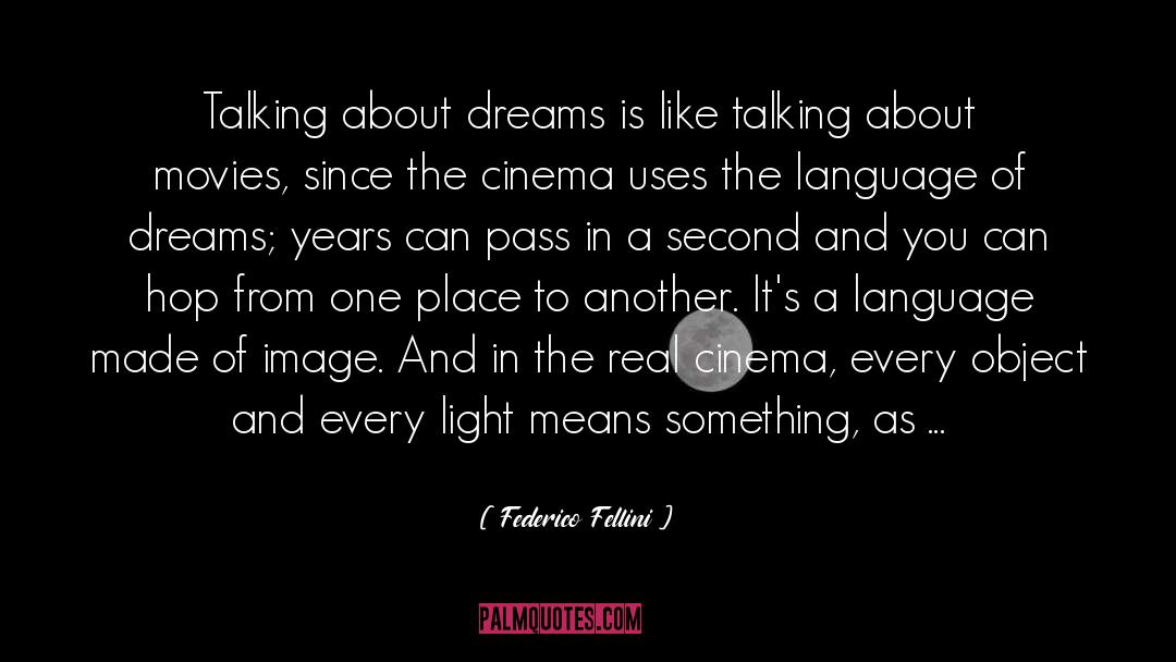 Federico Fellini Quotes: Talking about dreams is like