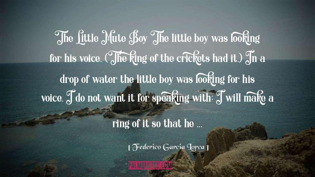 Federico Garcia Lorca Quotes: The Little Mute Boy The