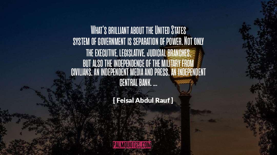 Feisal Abdul Rauf Quotes: What's brilliant about the United