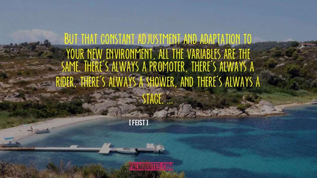 Feist Quotes: But that constant adjustment and
