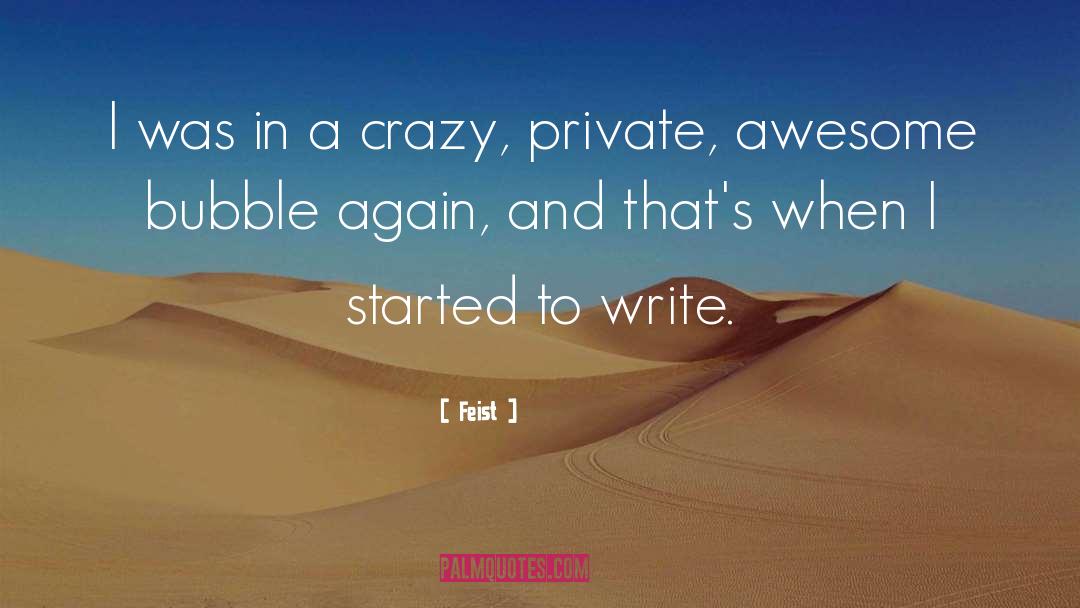 Feist Quotes: I was in a crazy,