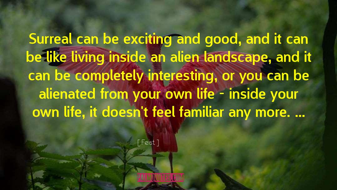 Feist Quotes: Surreal can be exciting and