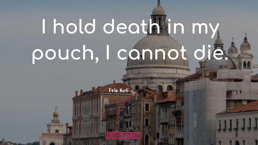 Fela Kuti Quotes: I hold death in my
