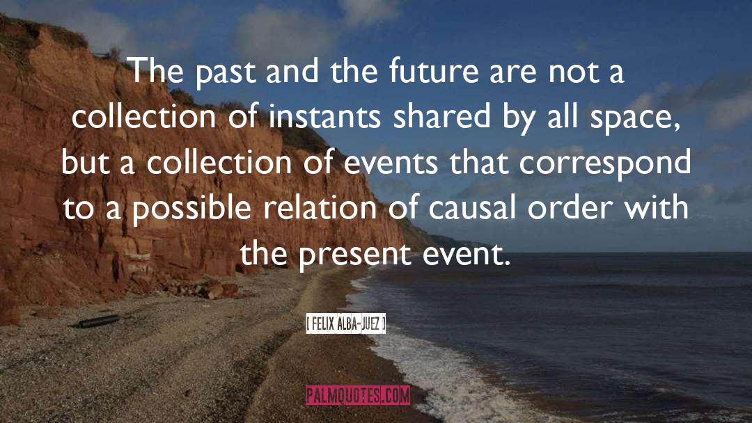 Felix Alba-Juez Quotes: The past and the future