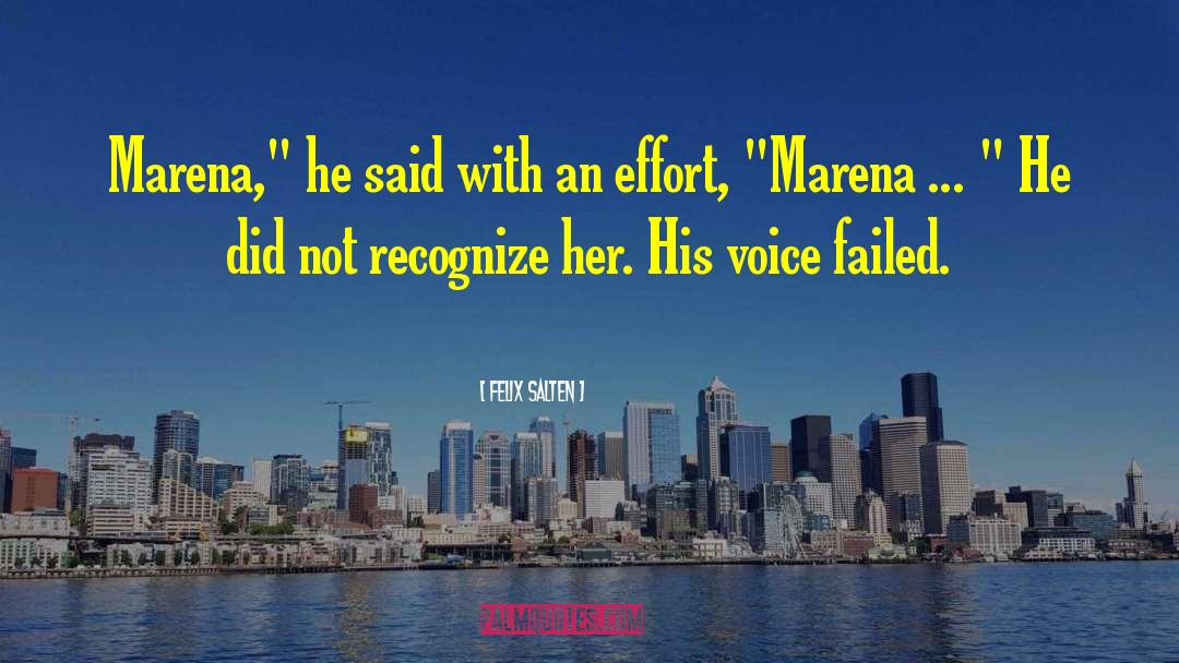 Felix Salten Quotes: Marena,