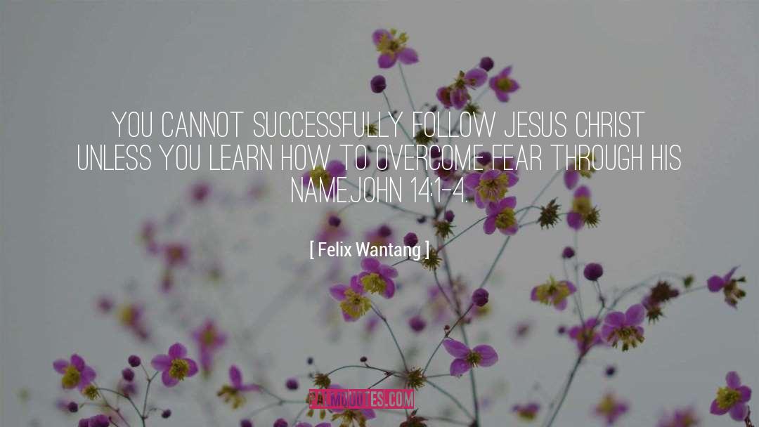 Felix Wantang Quotes: You cannot successfully follow Jesus