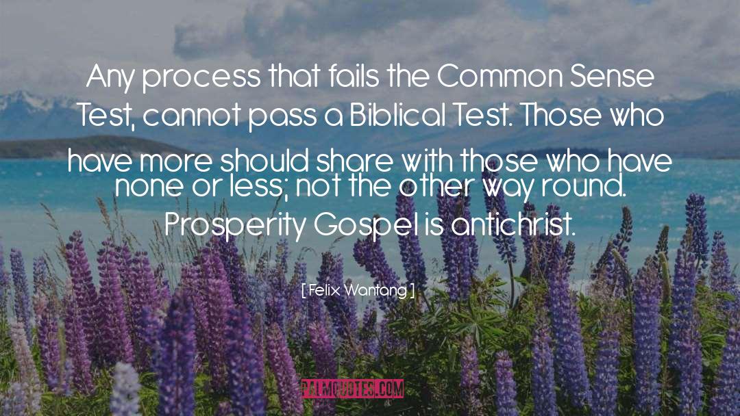 Felix Wantang Quotes: Any process that fails the