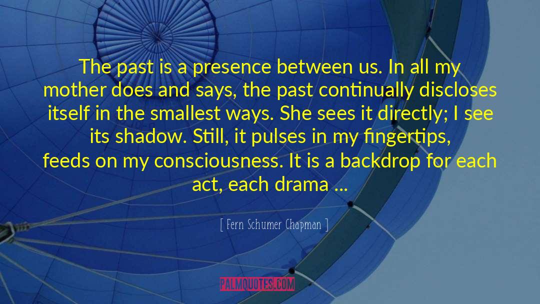 Fern Schumer Chapman Quotes: The past is a presence