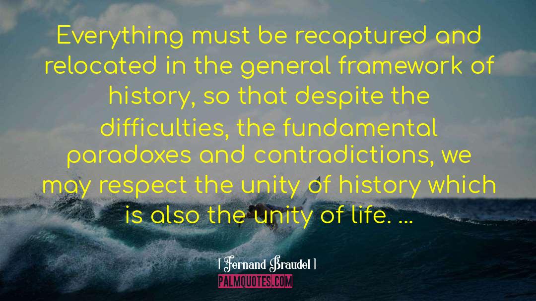 Fernand Braudel Quotes: Everything must be recaptured and