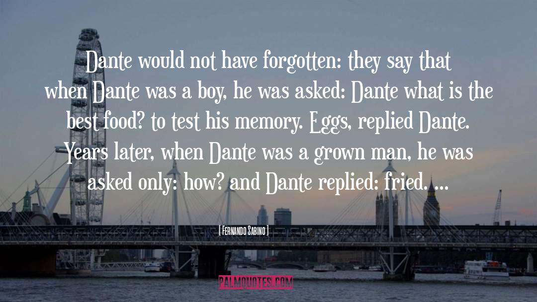 Fernando Sabino Quotes: Dante would not have forgotten: