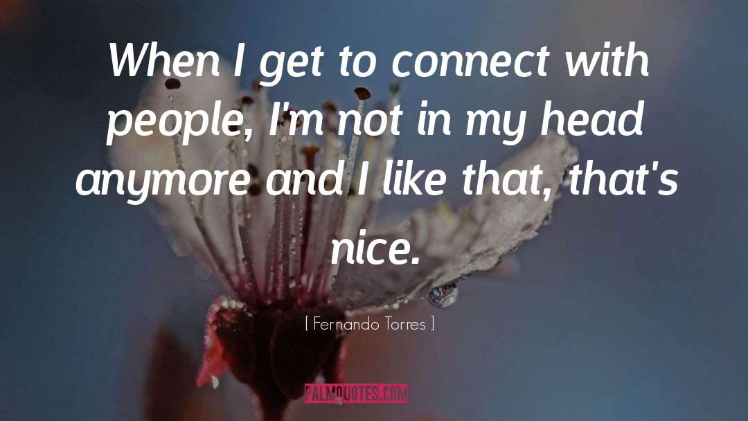 Fernando Torres Quotes: When I get to connect