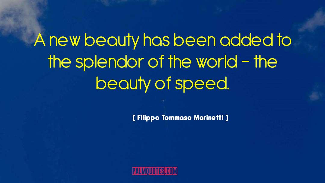 Filippo Tommaso Marinetti Quotes: A new beauty has been