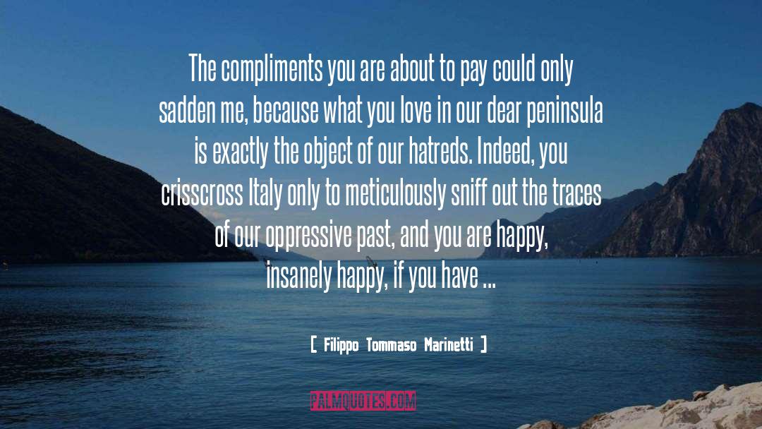 Filippo Tommaso Marinetti Quotes: The compliments you are about