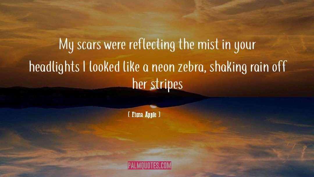 Fiona Apple Quotes: My scars were reflecting the