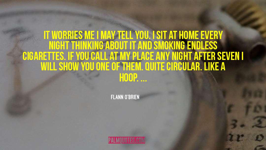 Flann O'Brien Quotes: It worries me I may