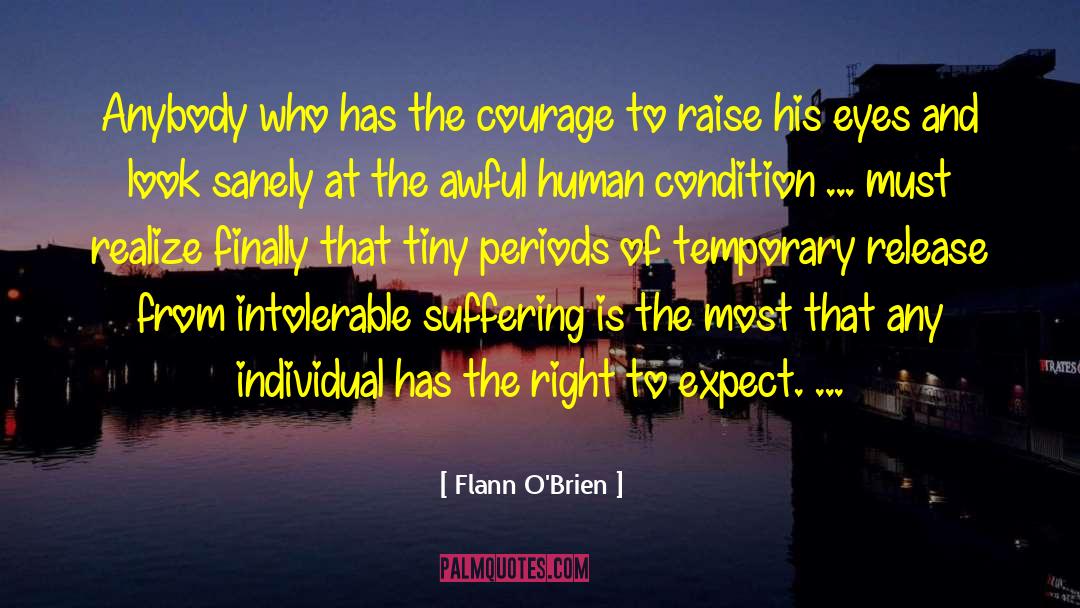 Flann O'Brien Quotes: Anybody who has the courage