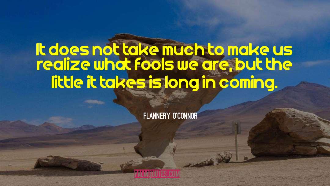 Flannery O'Connor Quotes: It does not take much