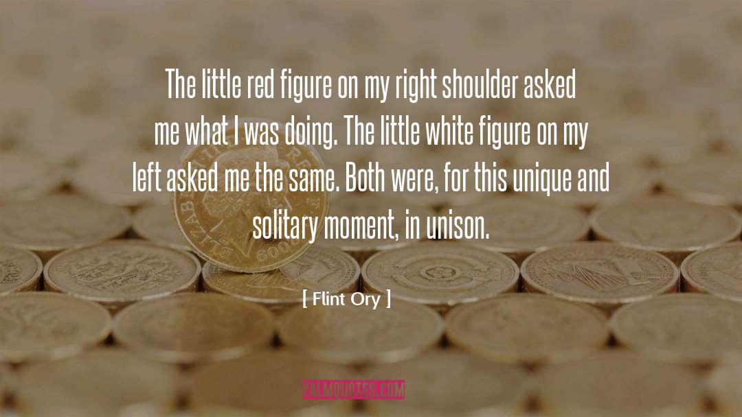Flint Ory Quotes: The little red figure on