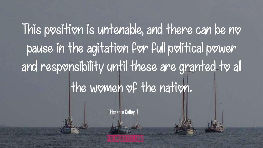 Florence Kelley Quotes: This position is untenable, and