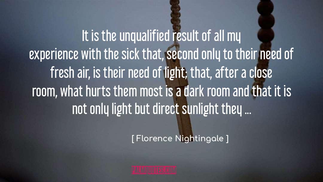 Florence Nightingale Quotes: It is the unqualified result