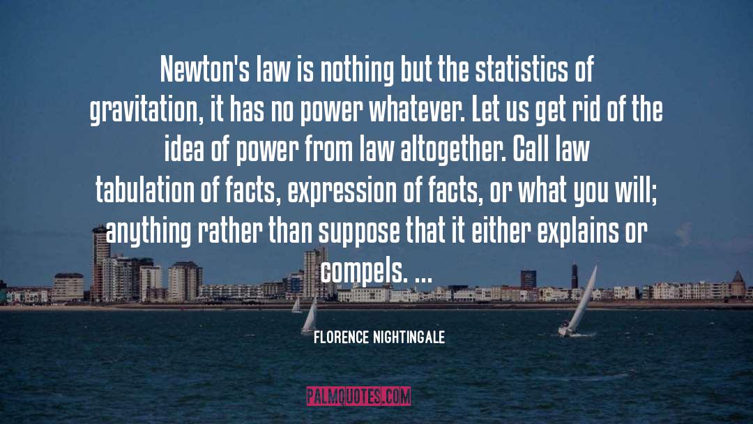 Florence Nightingale Quotes: Newton's law is nothing but
