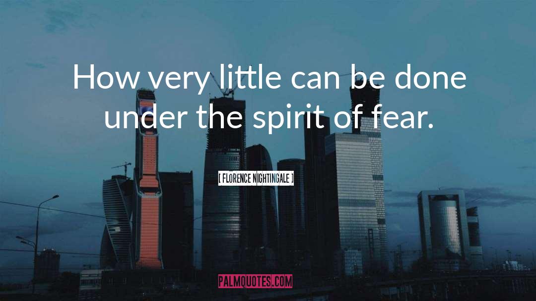 Florence Nightingale Quotes: How very little can be