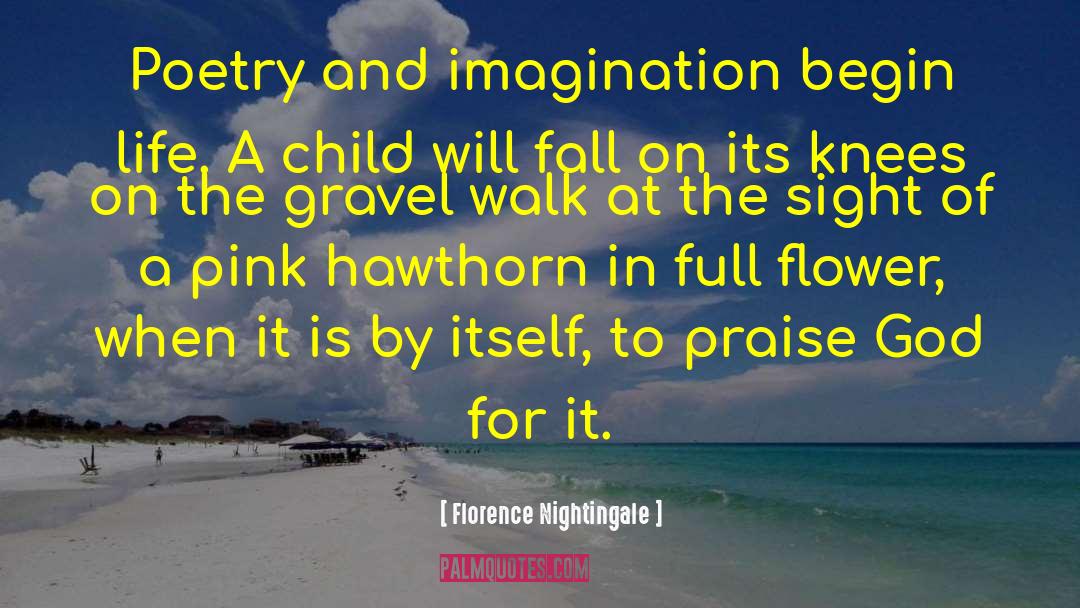 Florence Nightingale Quotes: Poetry and imagination begin life.