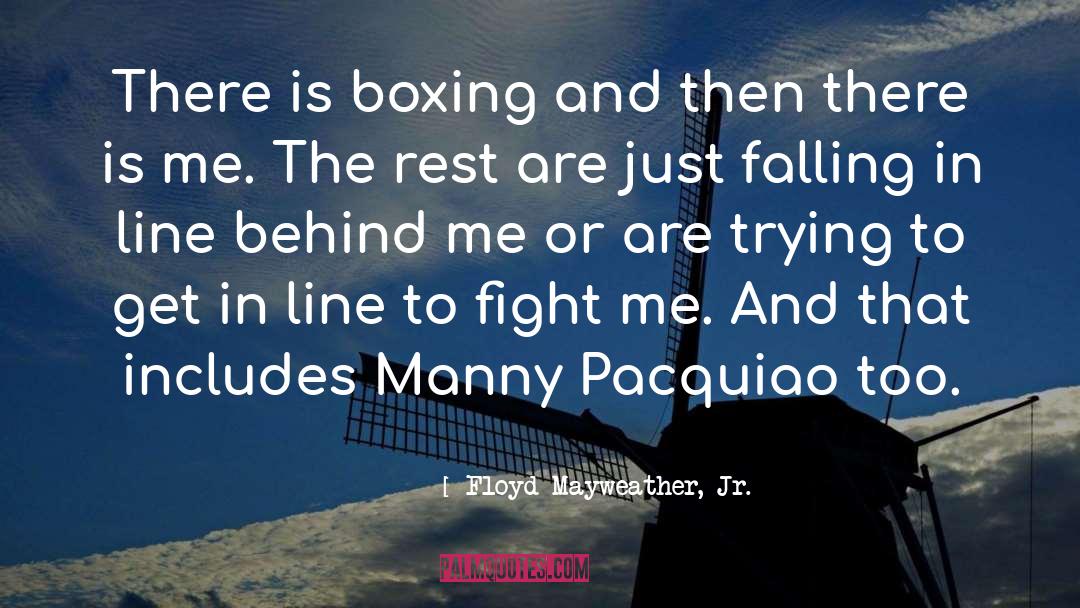 Floyd Mayweather, Jr. Quotes: There is boxing and then