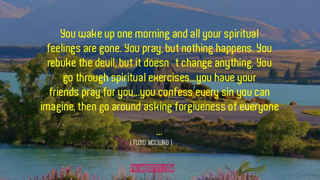 Floyd McClung Quotes: You wake up one morning